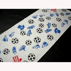 本染め手ぬぐいサッカー