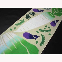 本染め手ぬぐい野菜